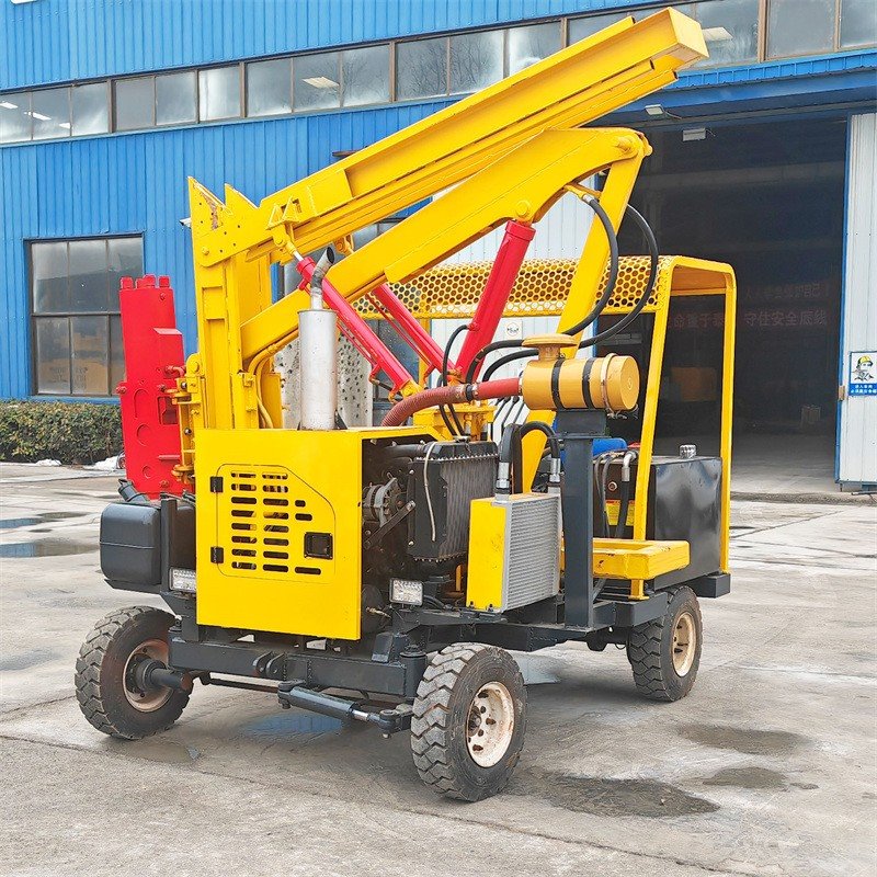 Wave Guardrail Piling Machine factory