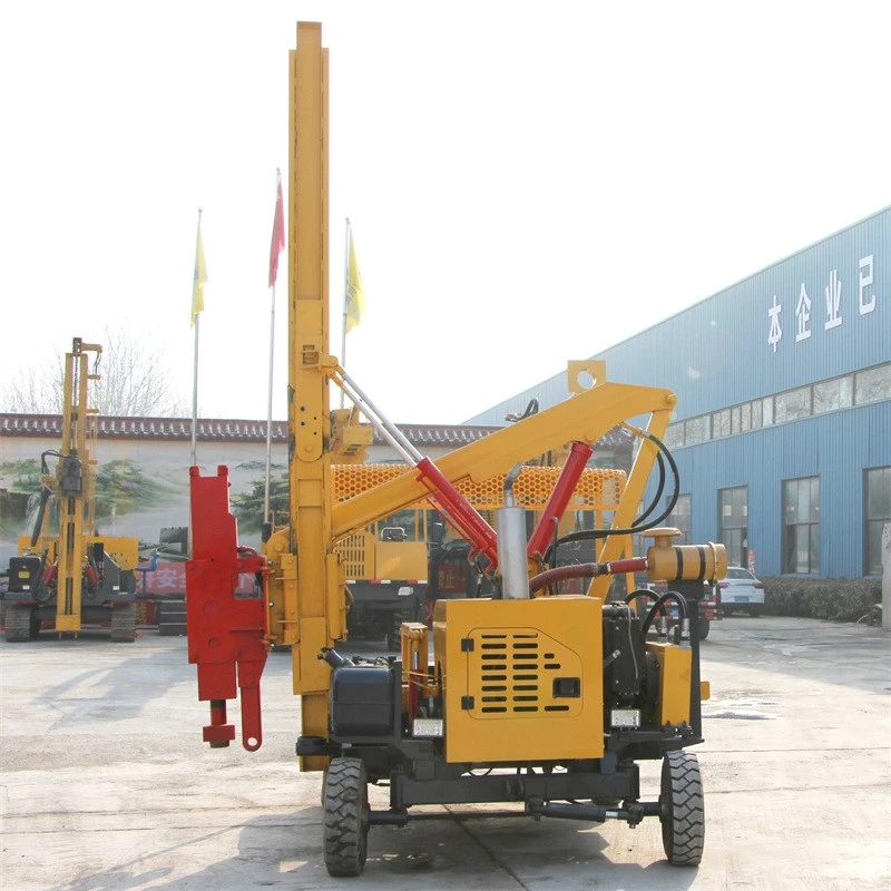 Wave Guardrail Piling Machine factory
